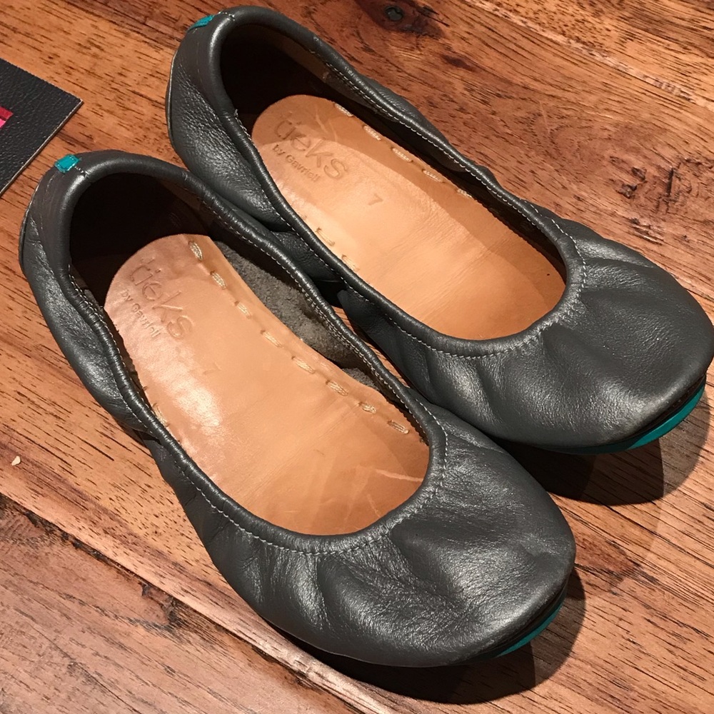 Tieks Flats-Metallic Pewter